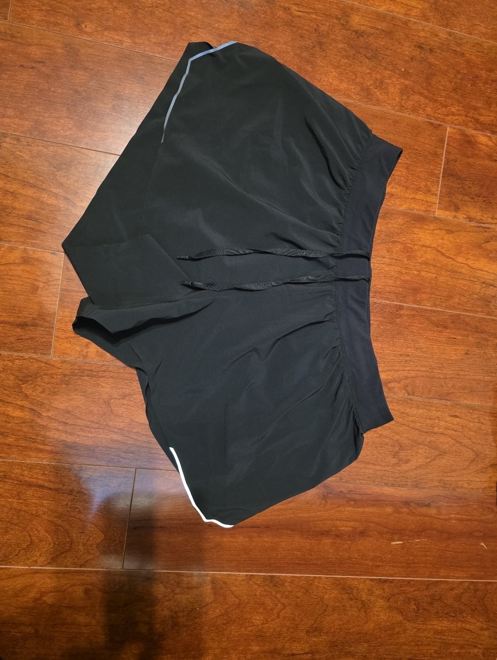 lululemon athletica Black Athletic Shorts with Reflective Trim
